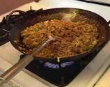 Eggplant Dressing With Shrimp And Rice